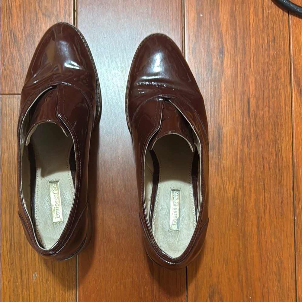 Burgundy Patent Leather Women’s Shoes